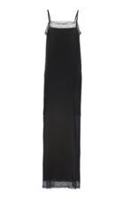 Maison Margiela Satin Lace Trim Dress