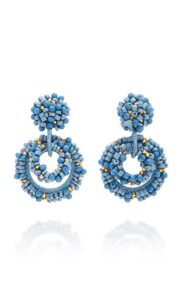 Bibi Marini Baru Mini Gold-plated Bead And Crystal Earrings