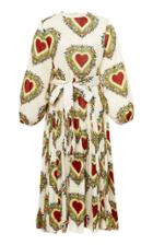 Moda Operandi Rhode Devi Wrap Cotton Midi Dress Size: L