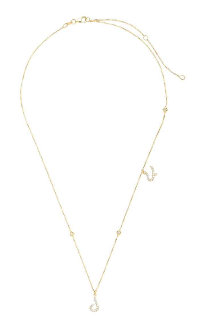 Names By Noush Tiny Treasures Arabic Double Initial Necklace
