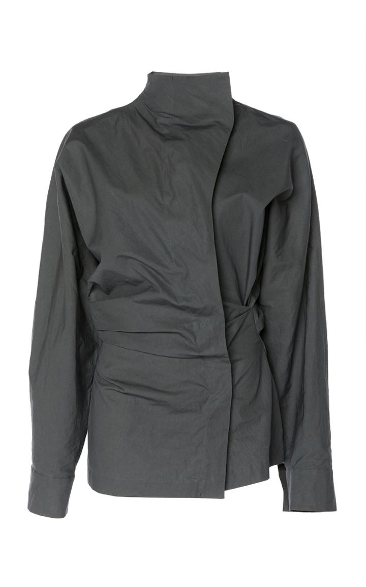 Acne Studios Thelsa Draped Cotton Shirt
