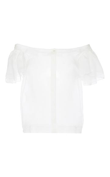 Isa Arfen Frou Frou Sleeve Shirt
