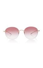 Oliver Peoples Marlien Round-frame Metal Sunglasses