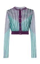 Moda Operandi Peter Pilotto Striped Jaquard-knit Lurex Cropped Top Size: S