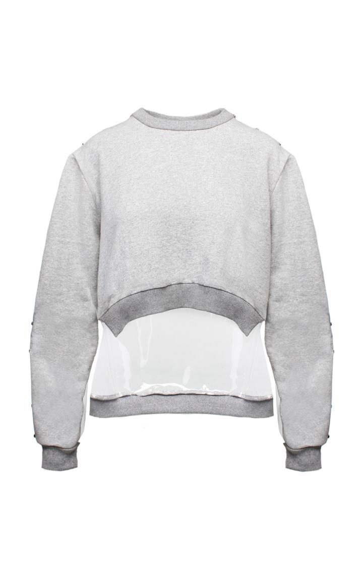 Anouki Grey Cropped Sweatshirt