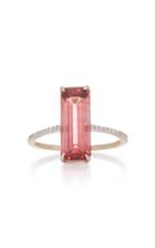 Yi Collection 18k Gold Tourmaline And Diamond Deco Ring