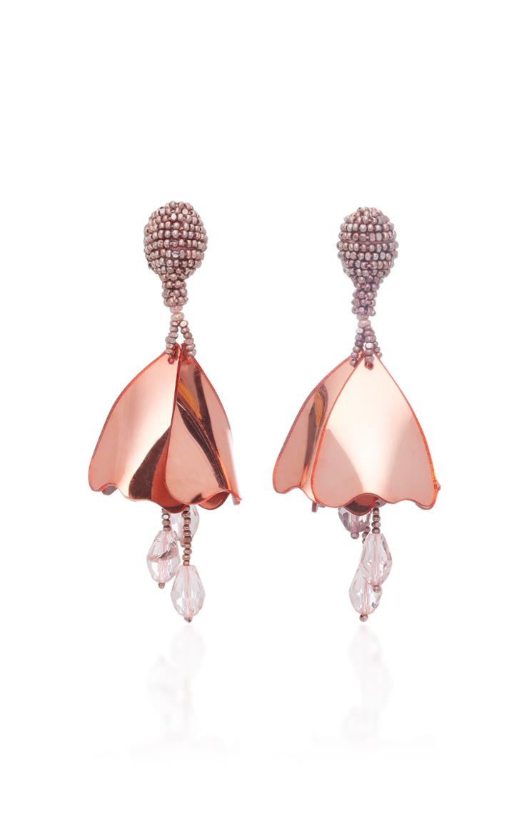 Oscar De La Renta Small Impatiens C Earring