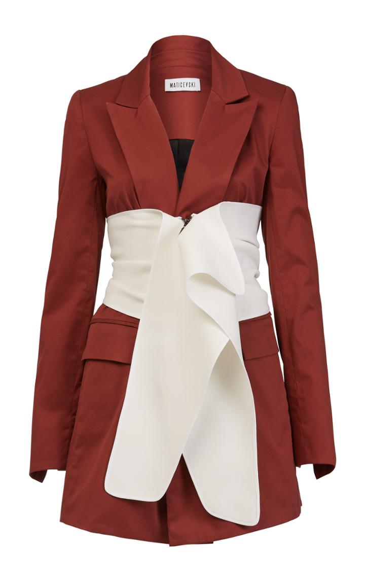 Maticevski Object Blazer With Cummerbund