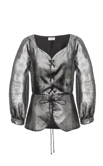 Maison Di Prima Jamie Lace Up Top