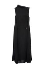 Hensely Two Button Pleat Dress