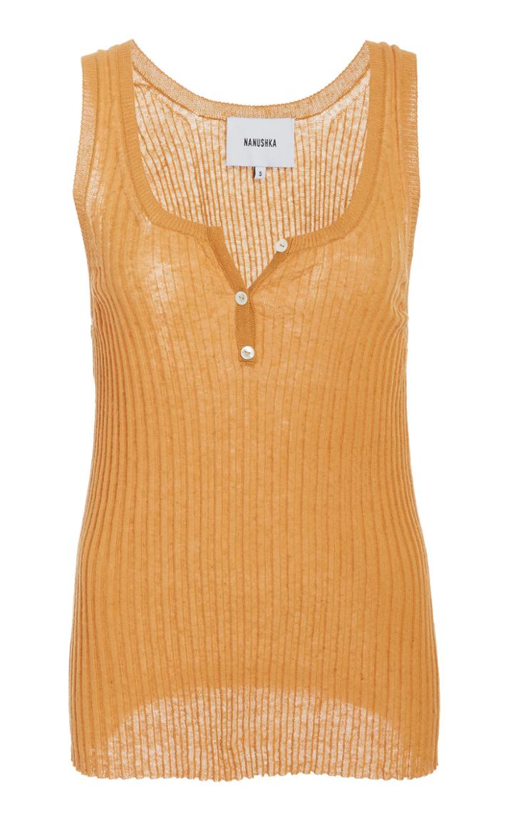 Nanushka Cephas Cotton Blend Sleeveless Top