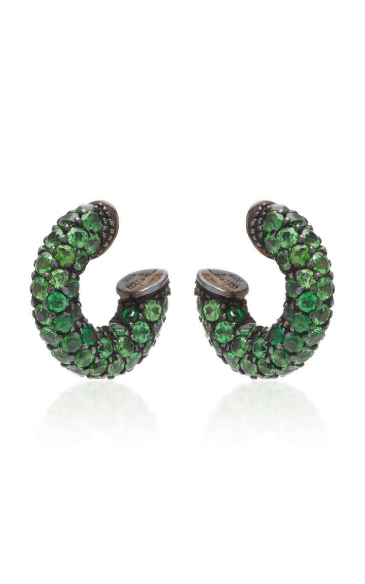 Gioia Pirate 18k Gold And Tsavorite Earrings