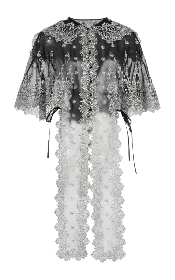 Moda Operandi Paco Rabanne Embroidered Tulle Top