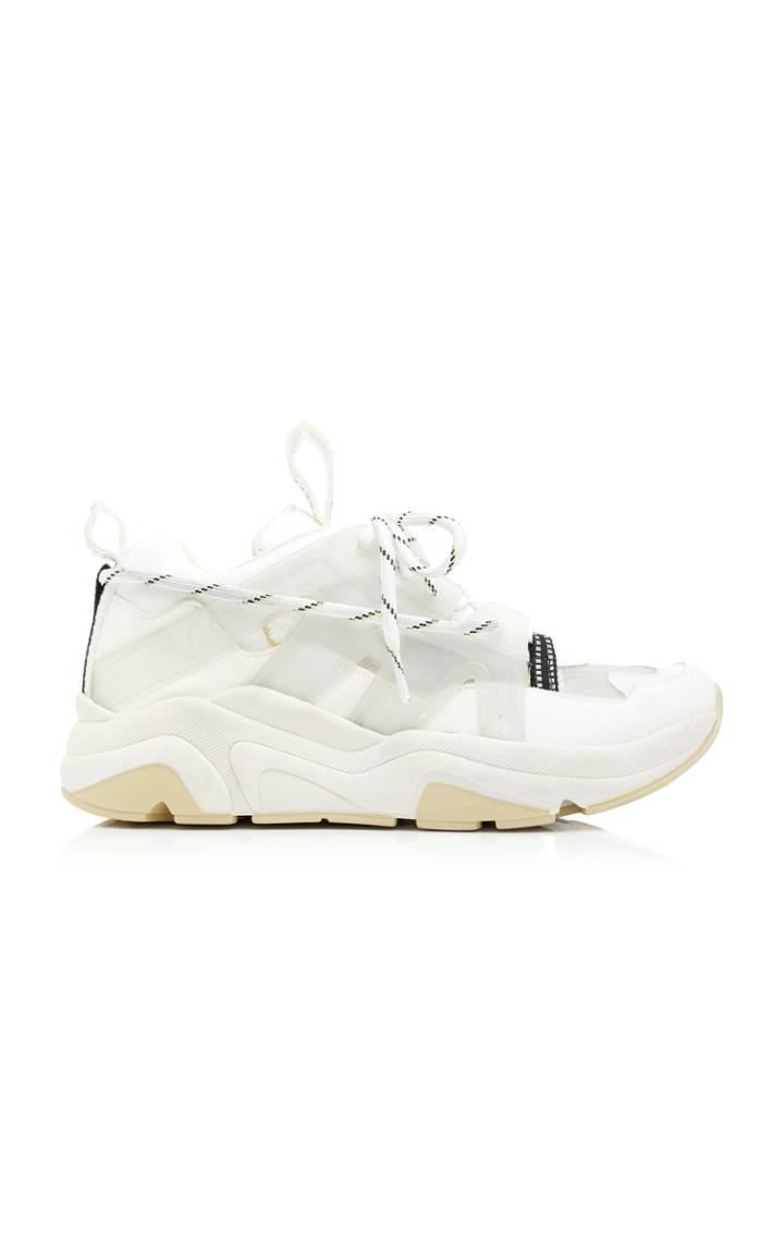 Ganni Rubber, Leather And Pvc Sneakers