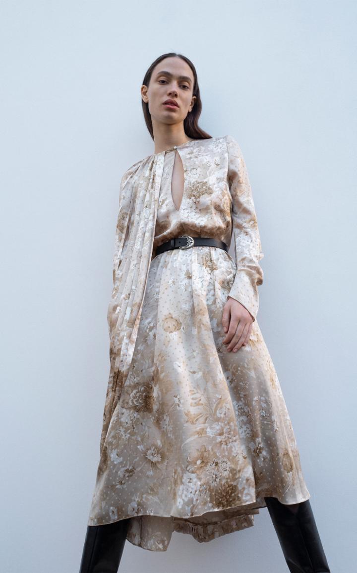 Magda Butrym Vasto Silk Midi Dress