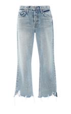 Grlfrnd Denim Tatum Cropped Mid-rise Straight-leg Jeans