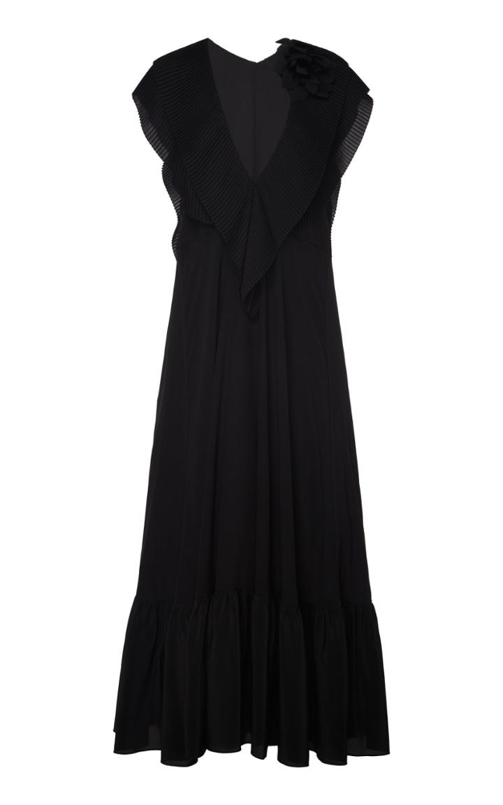 Moda Operandi Victoria Beckham Ruffled Silk Dress Size: 4