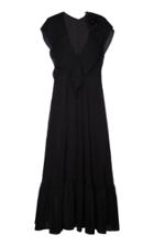 Moda Operandi Victoria Beckham Ruffled Silk Dress Size: 4