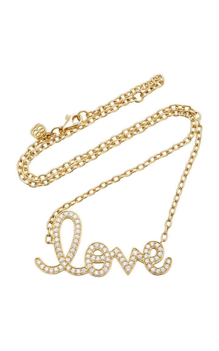 Sydney Evan Extra Large Love Script Necklace