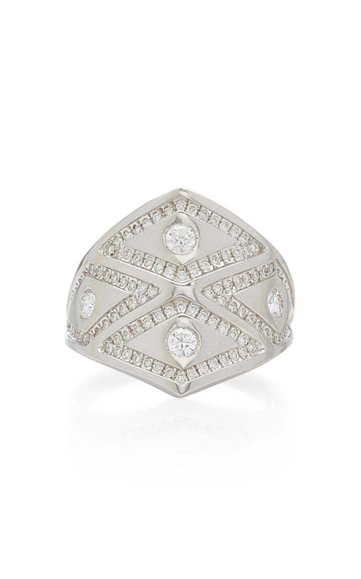 Ralph Masri 18k White Gold & Diamond Ring