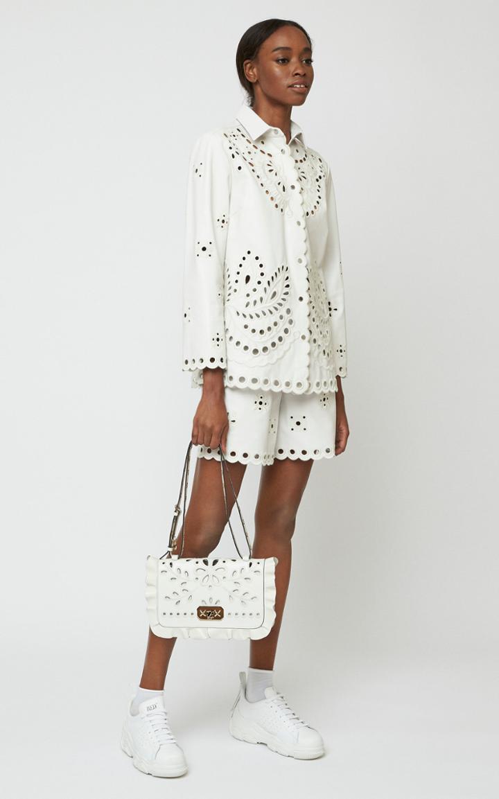 Moda Operandi Red Valentino Embroidered Leather Shirt