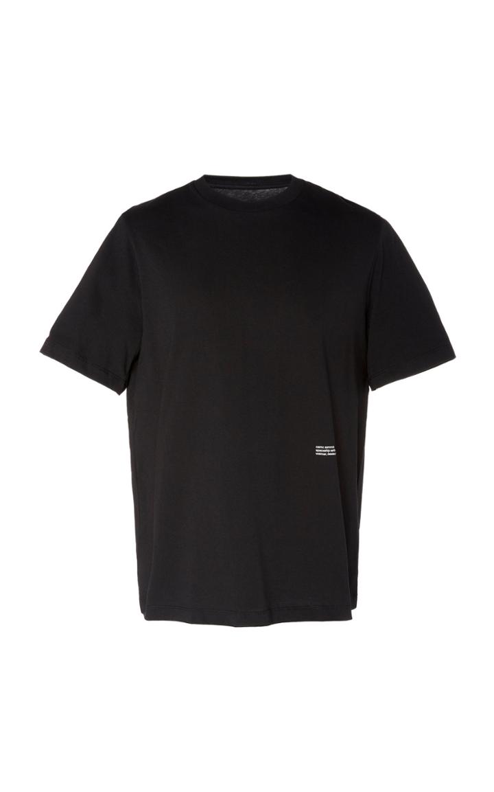Oamc Spaceship Earth Printed Cotton-jersey T-shirt