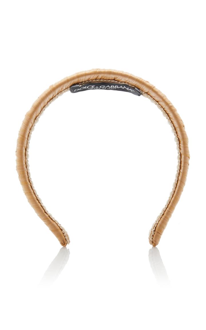 Moda Operandi Dolce & Gabbana Cerchietto Raffia Headband