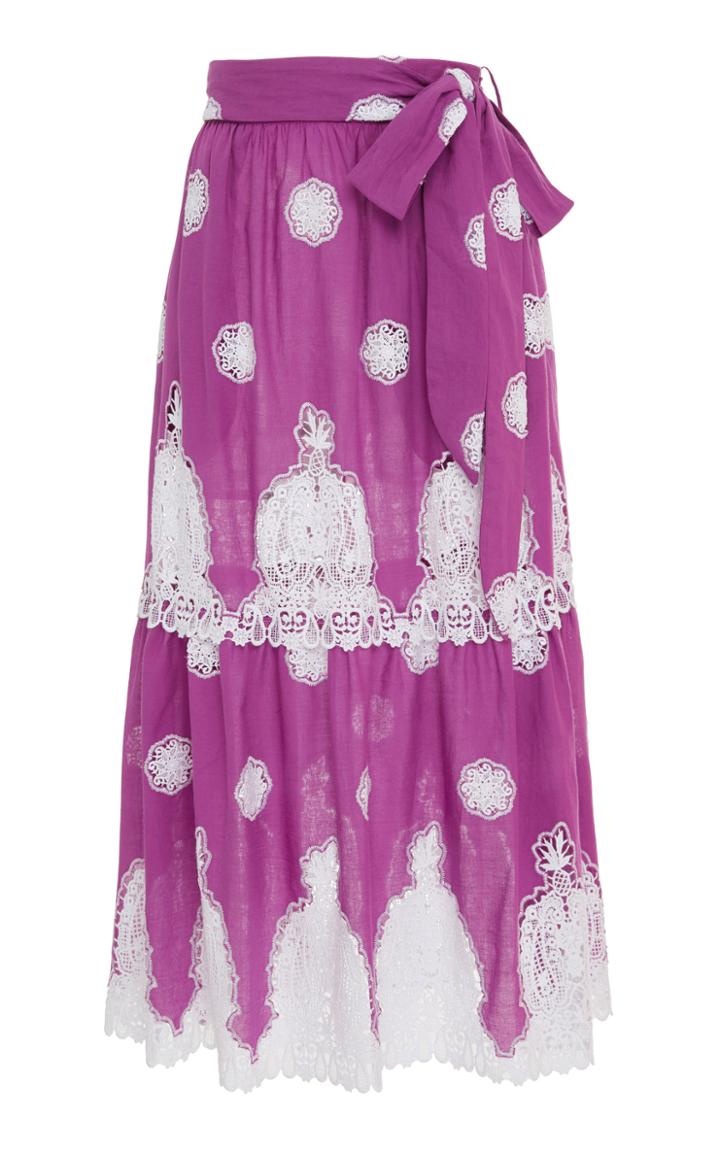 Miguelina Georgia Tiered Maxi Skirt