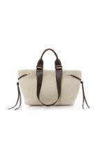Isabel Marant Wardy Leather-trimmed Shearling Tote