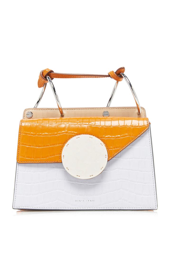 Danse Lente Phoebe Bis Two-toned Croc-effect Leather Bag