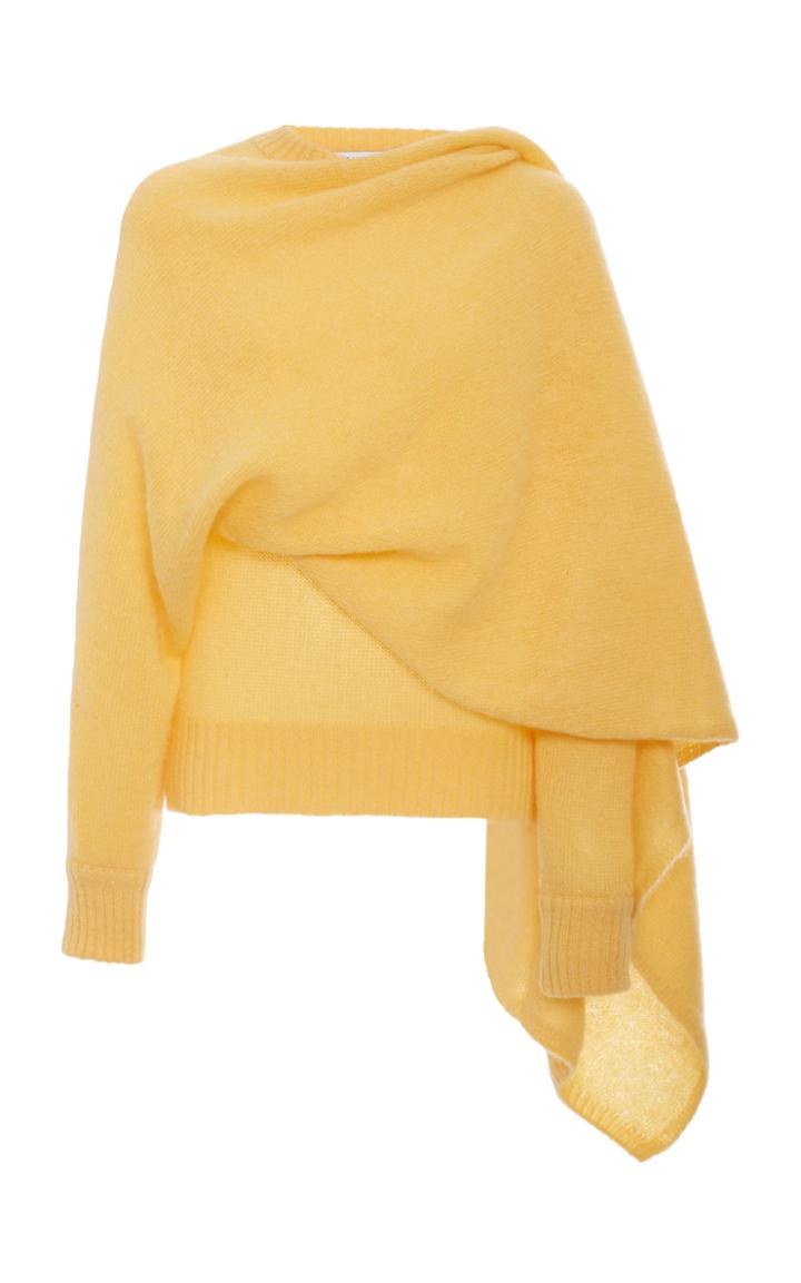 Rejina Pyo Colette Draped Mohair-blend Sweater