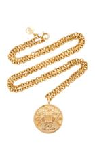 Marlo Laz 14k Yellow Gold Talisman Coin Necklace