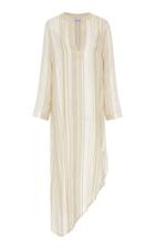 My Beachy Side Kafciz Asymmetric Striped Cotton Maxi Dress