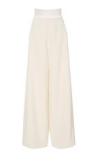 Christian Siriano Lunar White Wide Leg Tuxedo Trouser