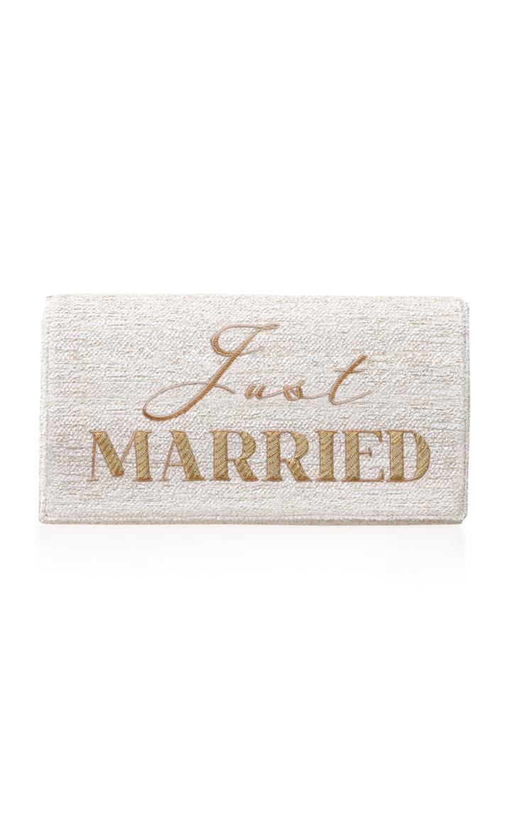 Preciously Paris Just Married Handmade Clutch