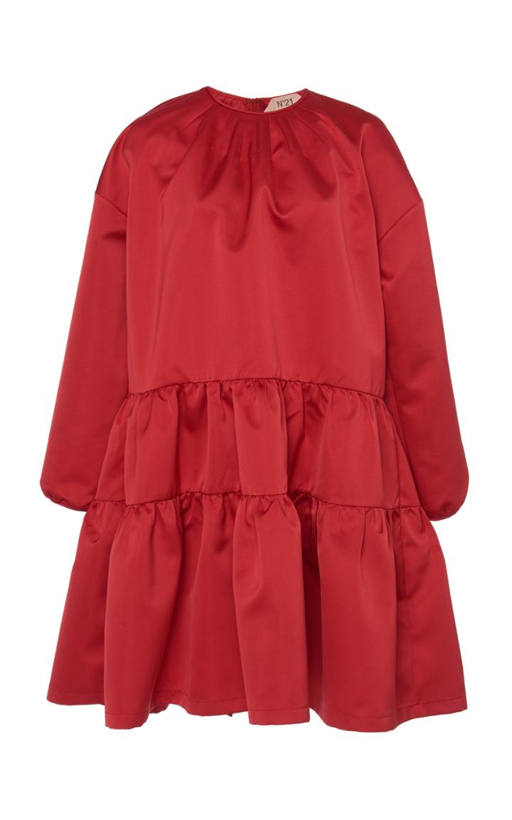 N 21 N&deg;21 Caty Tiered-hem Turtleneck Dress
