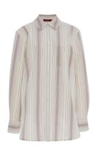 Sies Marjan Sander Striped Cotton-blend Poplin Shirt