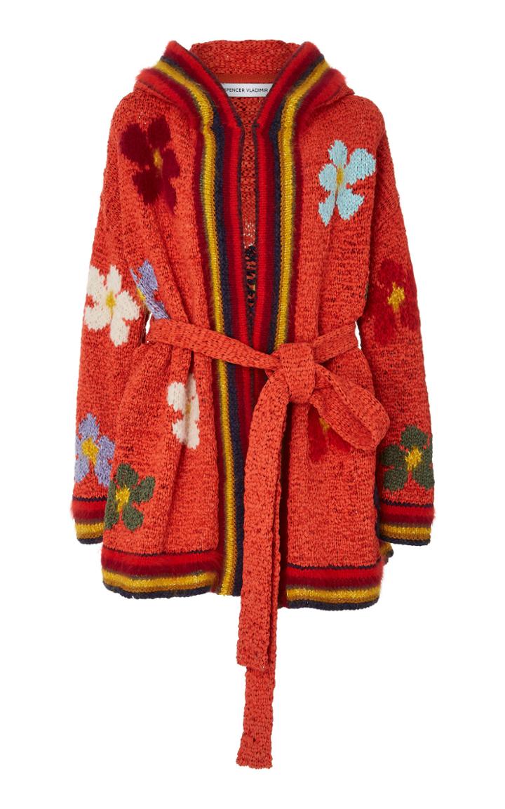 Spencer Vladimir Flower Power Wool-blend Cardigan