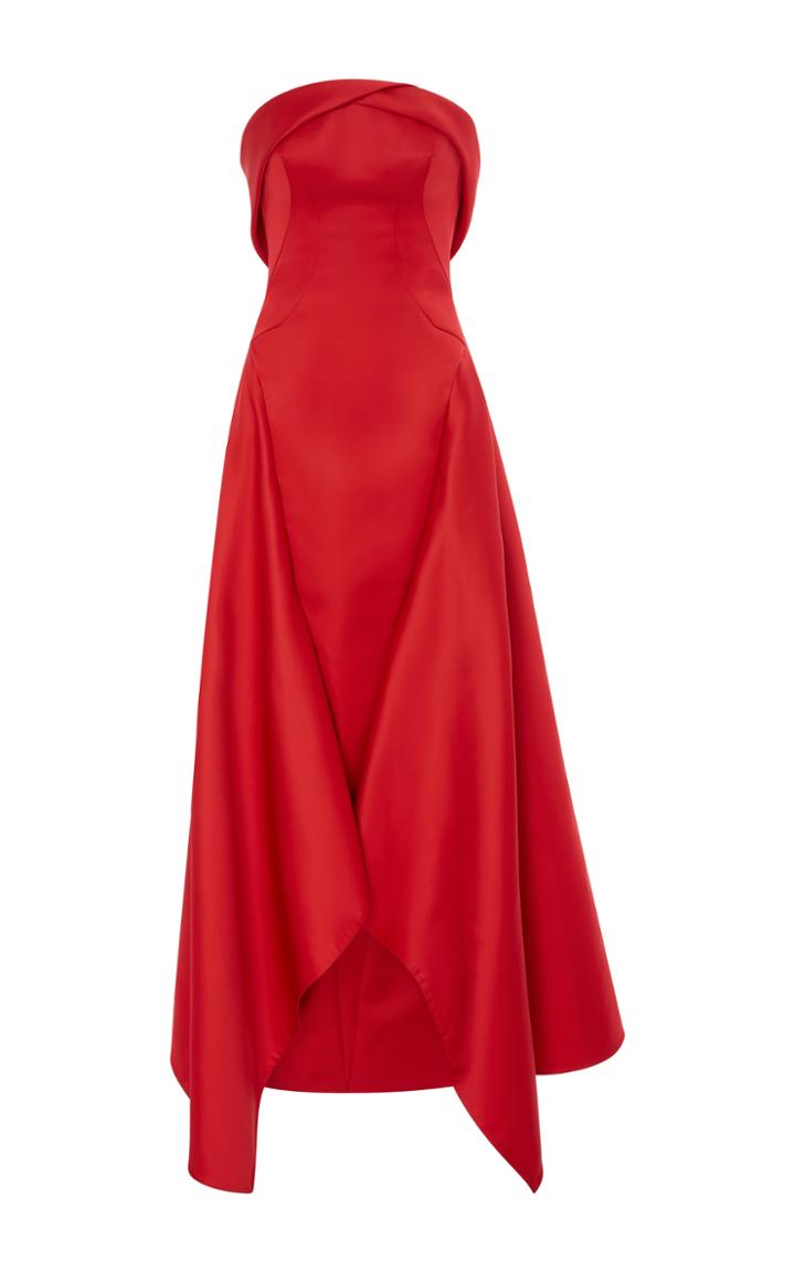 Zac Posen Strapless Structured Gown