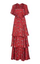 Johanna Ortiz Meditacion Del Mas Alla Tiered Ruffle Maxi Dress