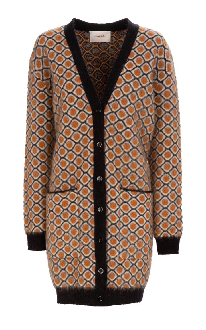 La Doublej Oversized Mohair-blend Cardigan Coat