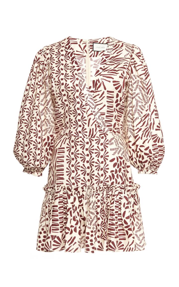 Moda Operandi Alexis Idony Cotton Printed Mini Dress Size: S