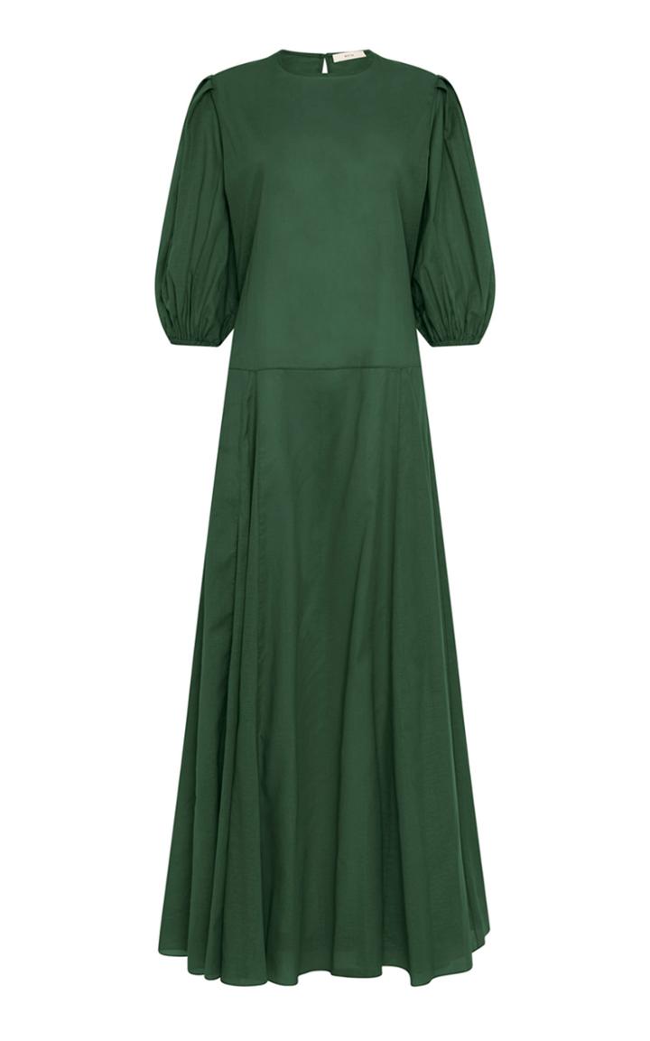 Moda Operandi Matin Puff-sleeve Cotton Maxi Dress