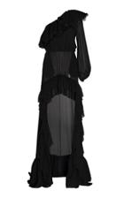 Dundas Silk Georgette One Shoulder Gown