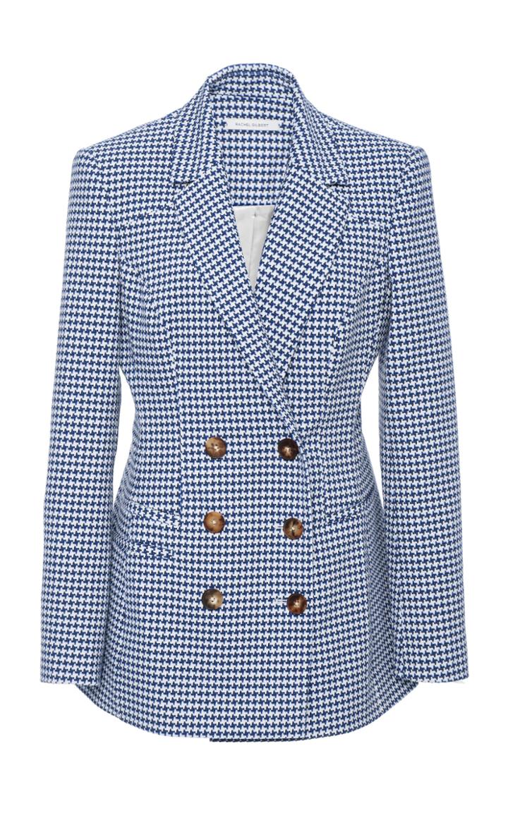 Moda Operandi Rachel Gilbert Maisie Gingham Blazer Size: M