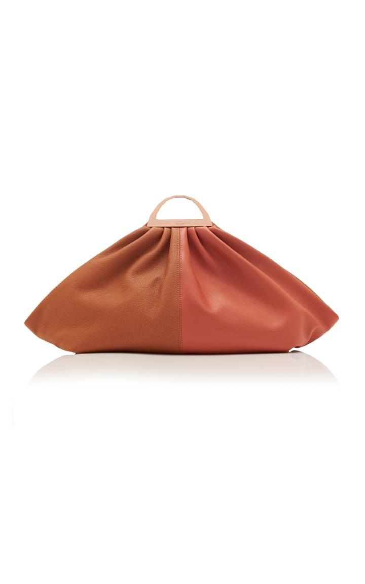 The Volon Gabi Two-tone Leather Clutch