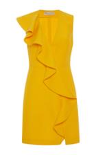 Emilio Pucci Ruffled V-neck Dress