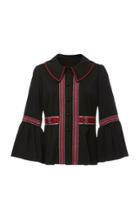 Anna Sui Solid Crepe Jacket