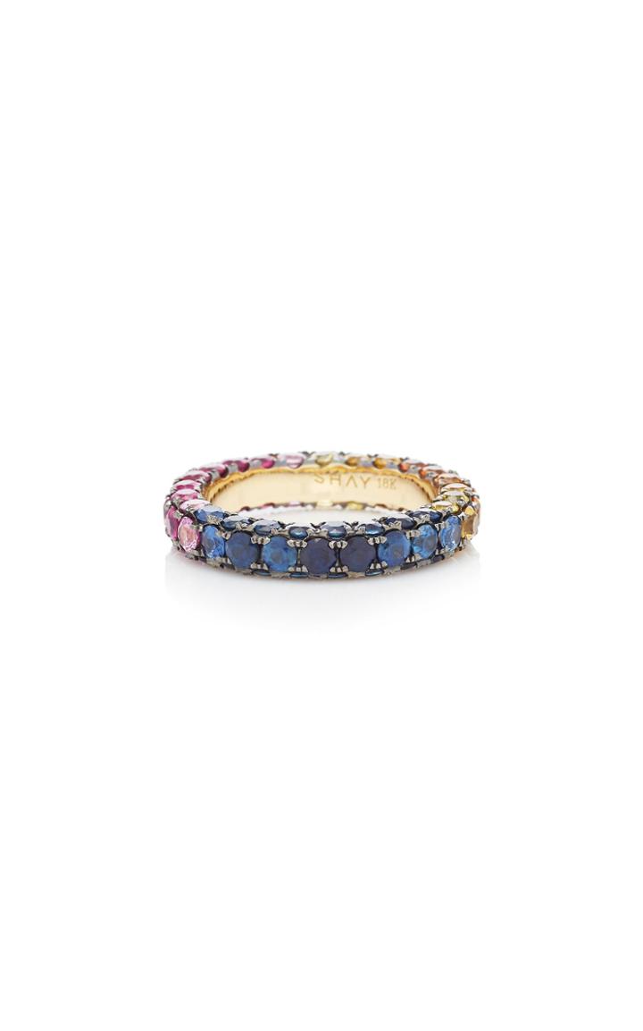 Shay 3 Sided Rainbow Ring