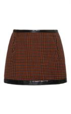 Philosophy Di Lorenzo Serafini Pied De Poule Mini Skirt